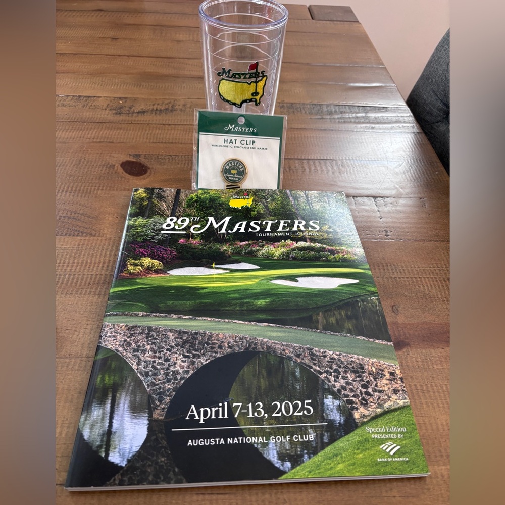 Masters 89th Tournament Journal, Tervis Tumbler and Hat Clip Set